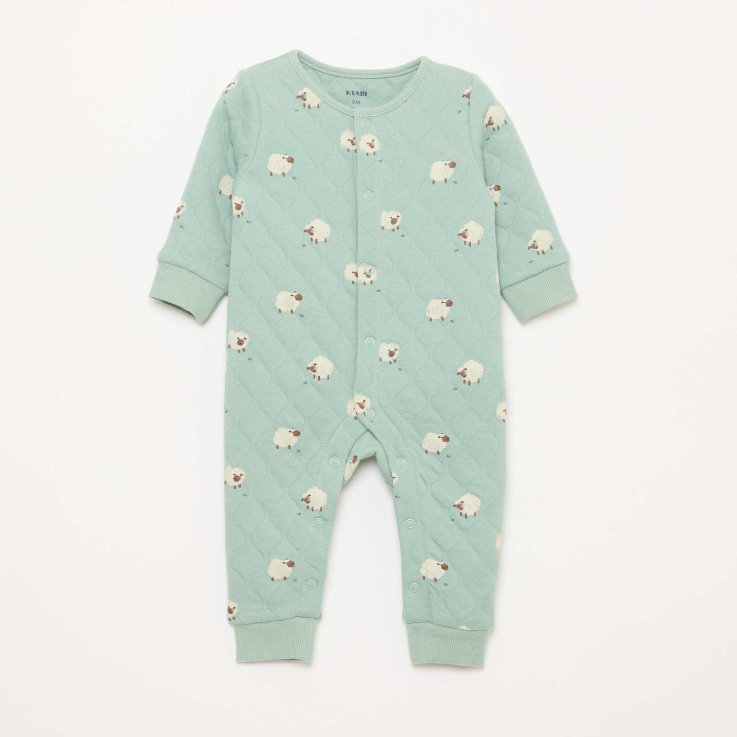 Quilted Sleeper Without Feet BLUE