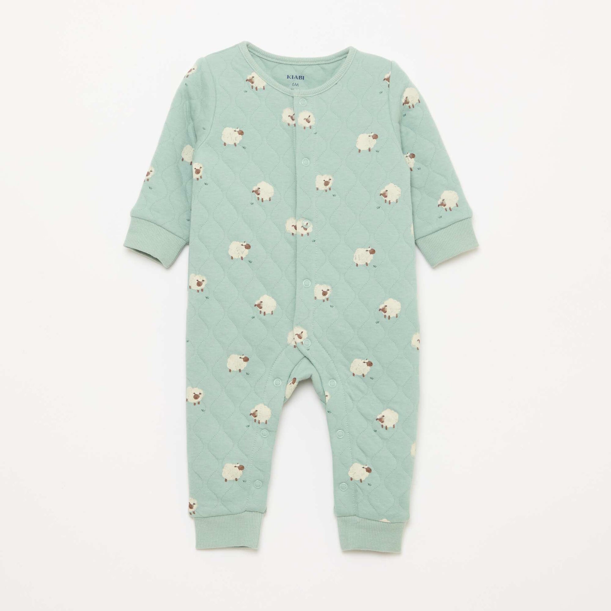 Quilted Sleeper Without Feet BLUE