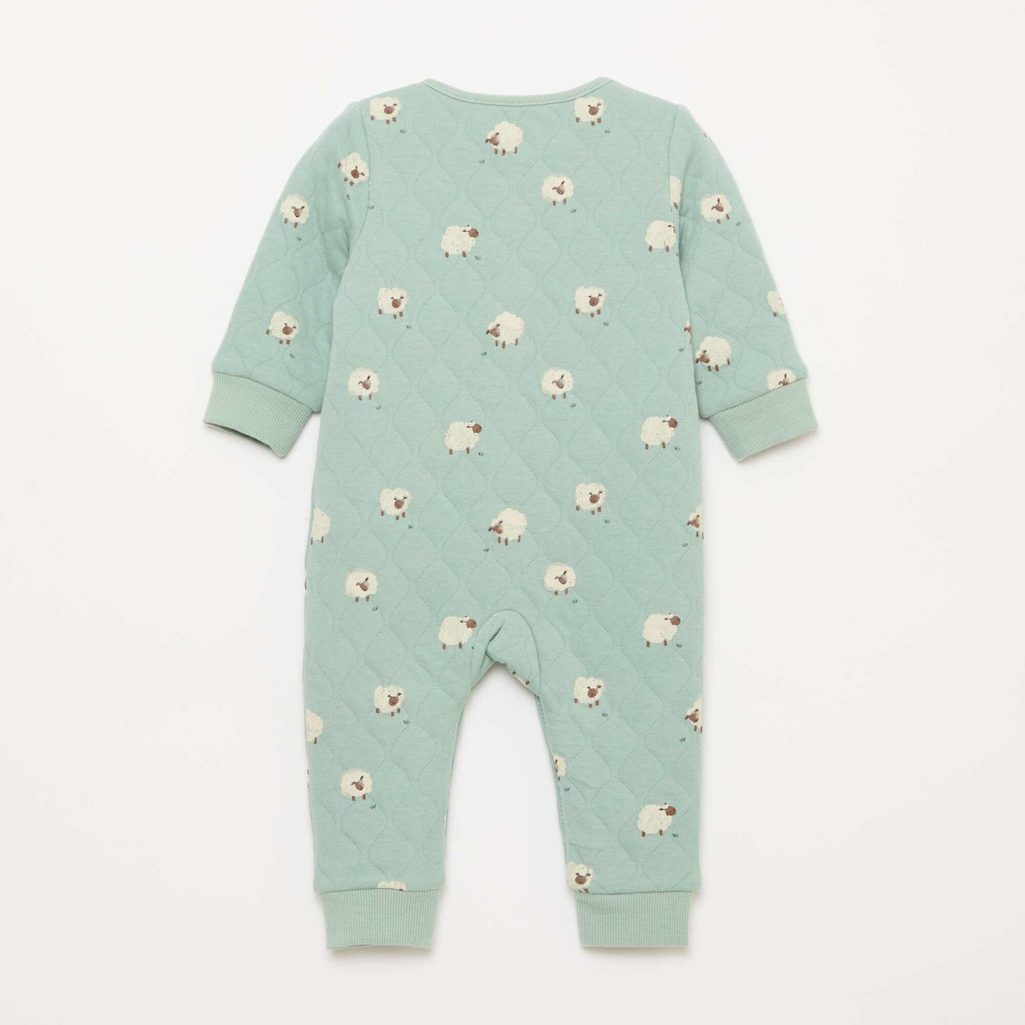 Quilted Sleeper Without Feet BLUE