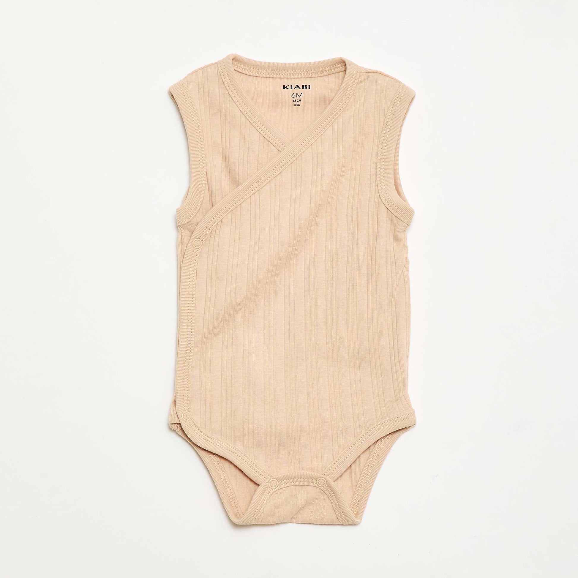 3-pack of ribbed bodysuits WHITE