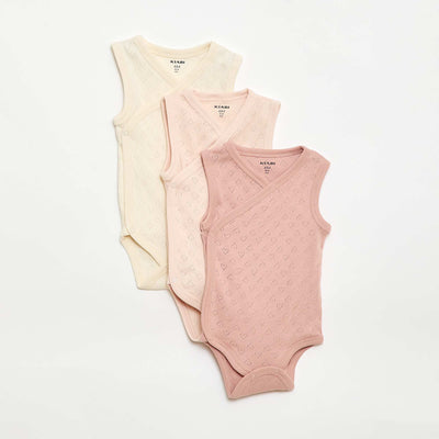 3-pack of ribbed bodysuits YELLOW
