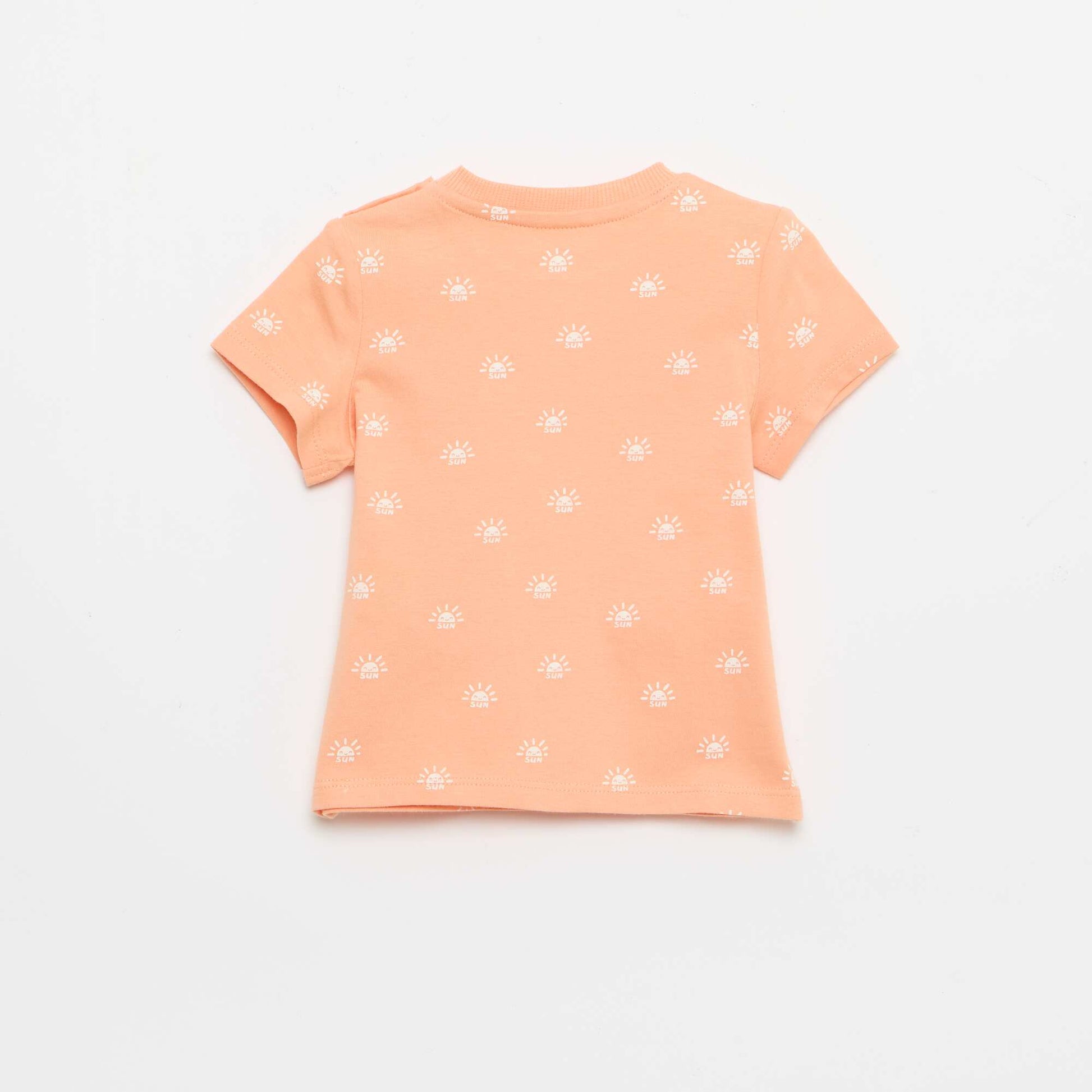 Plain Cotton Jersey T-shirt ORANGE