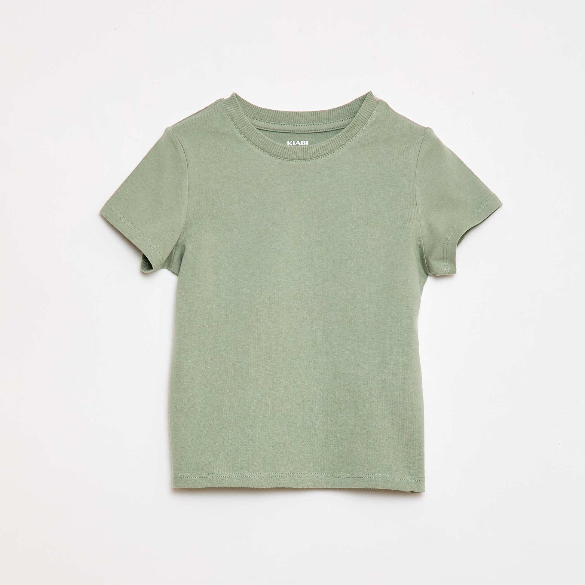 Plain Cotton Jersey T-shirt BLUE
