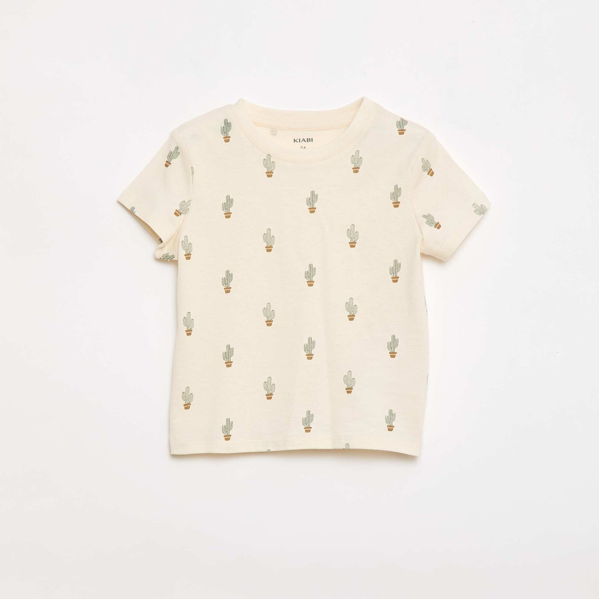 Plain Cotton Jersey T-shirt WHITE