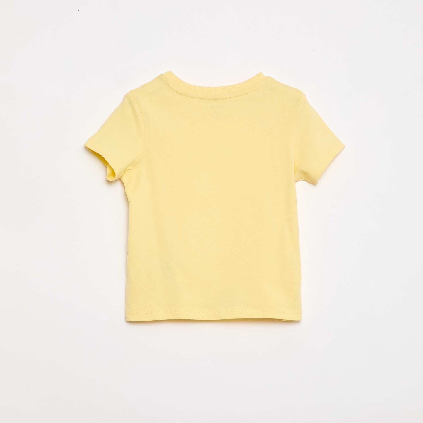 Plain Cotton Jersey T-shirt YELLOW