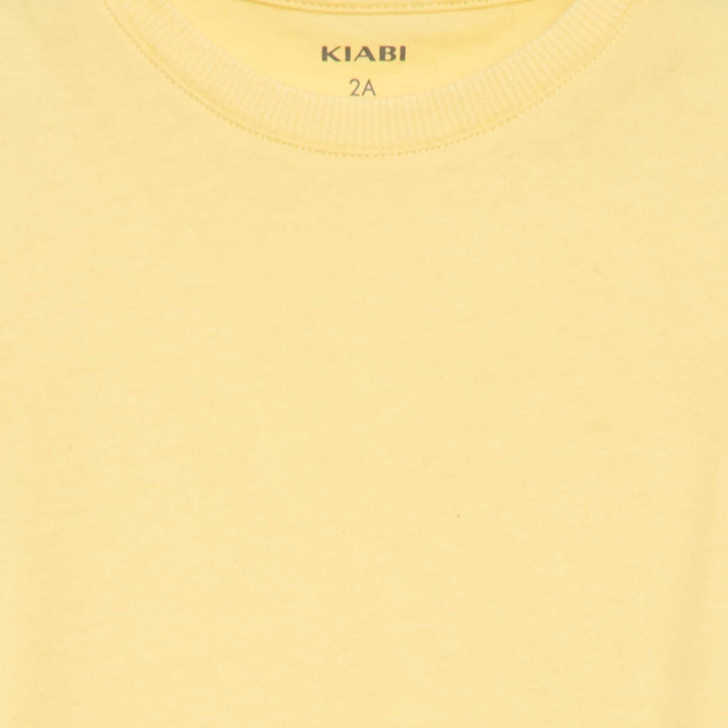 Plain Cotton Jersey T-shirt YELLOW