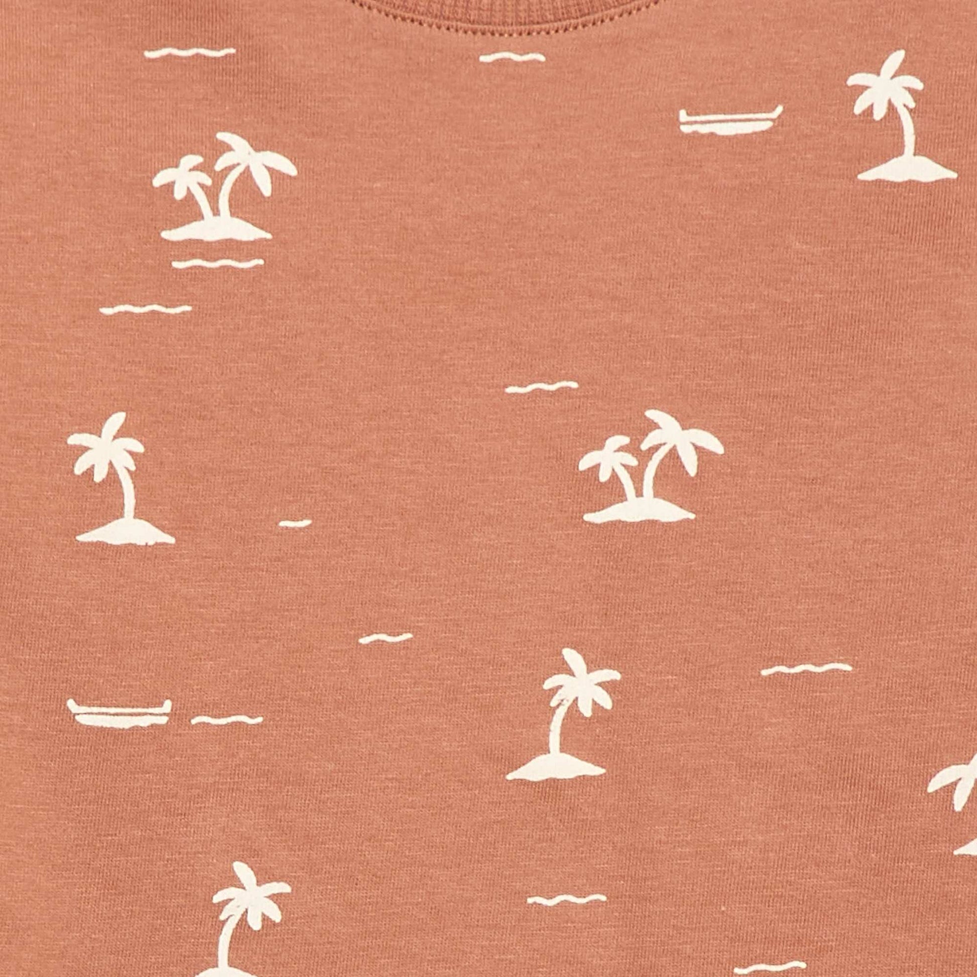Plain Cotton Jersey T-shirt BROWN
