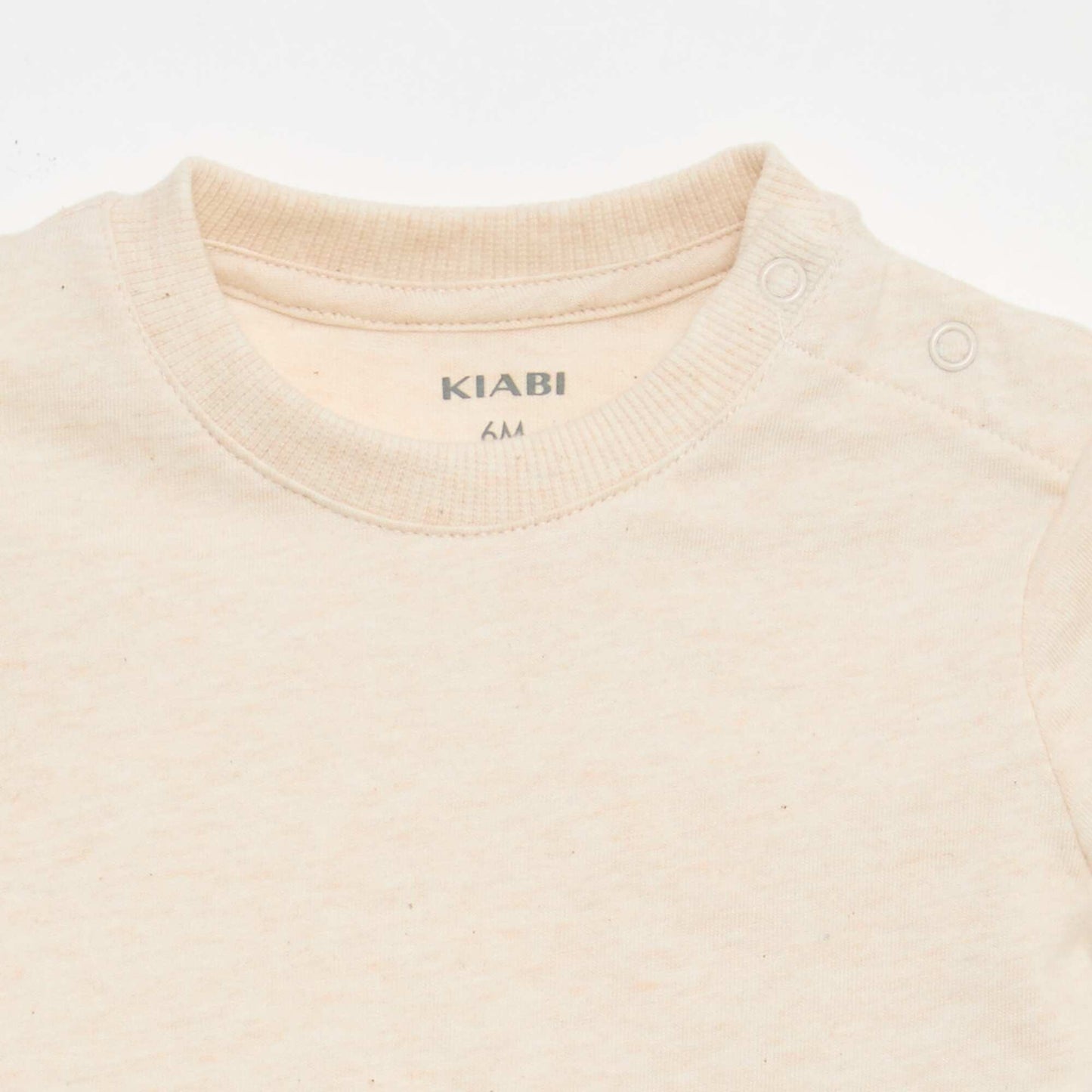 Plain Cotton Jersey T-shirt BEIGE