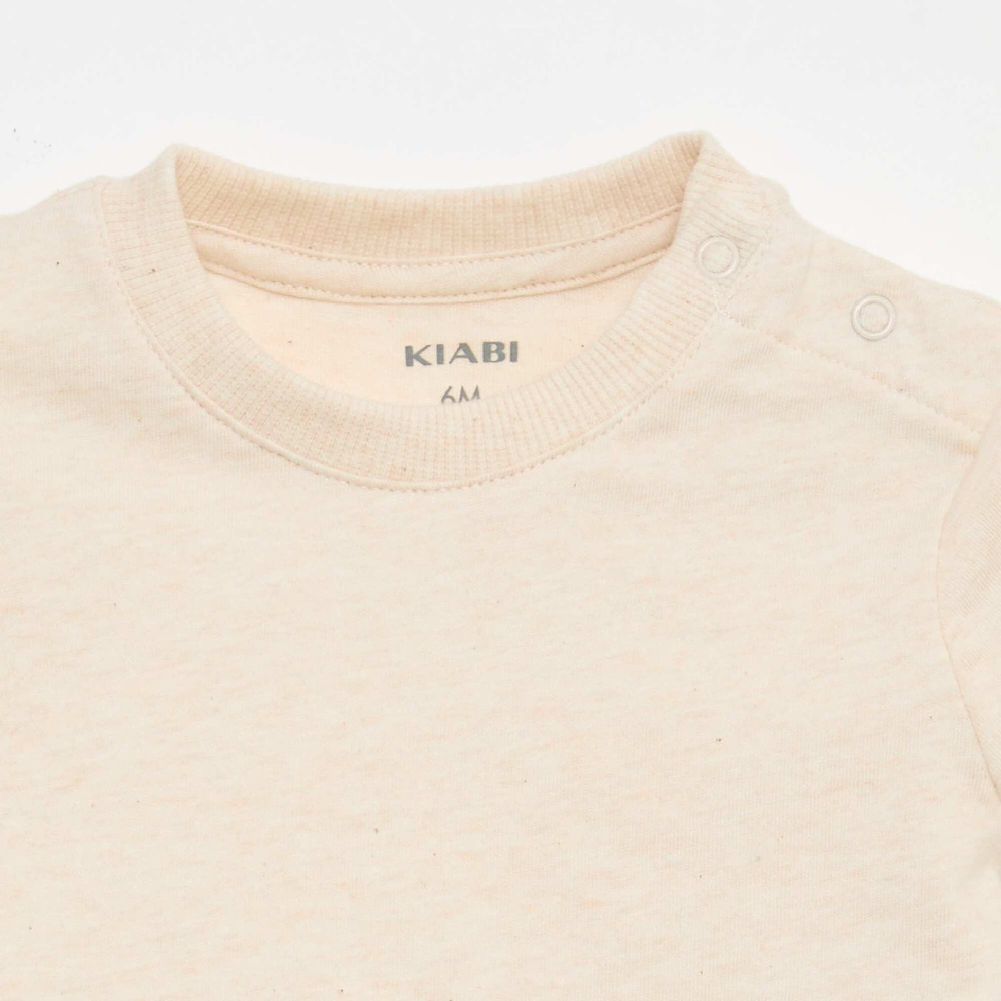 Plain Cotton Jersey T-shirt BEIGE