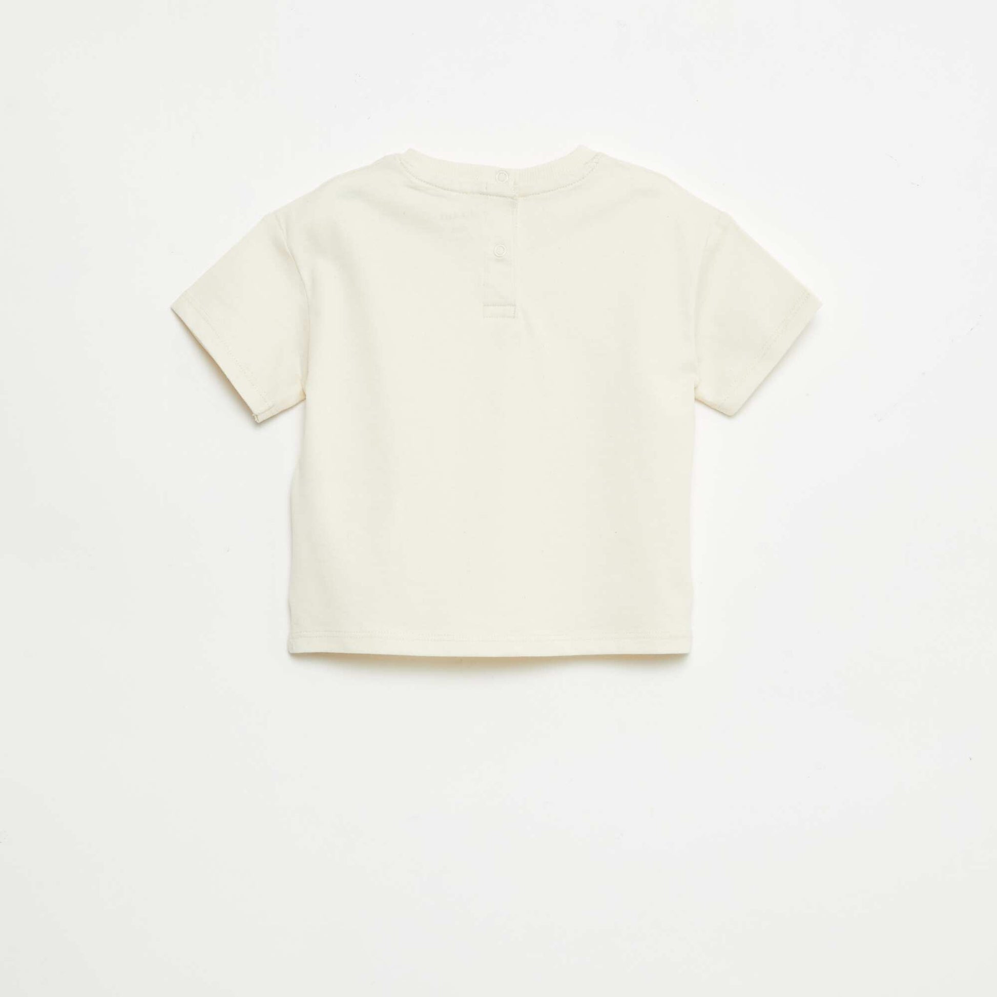 Sleeveless Plain T-shirt ECRU