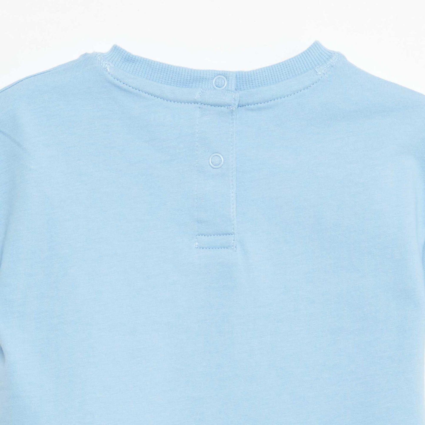 Sleeveless Plain T-shirt BLUE