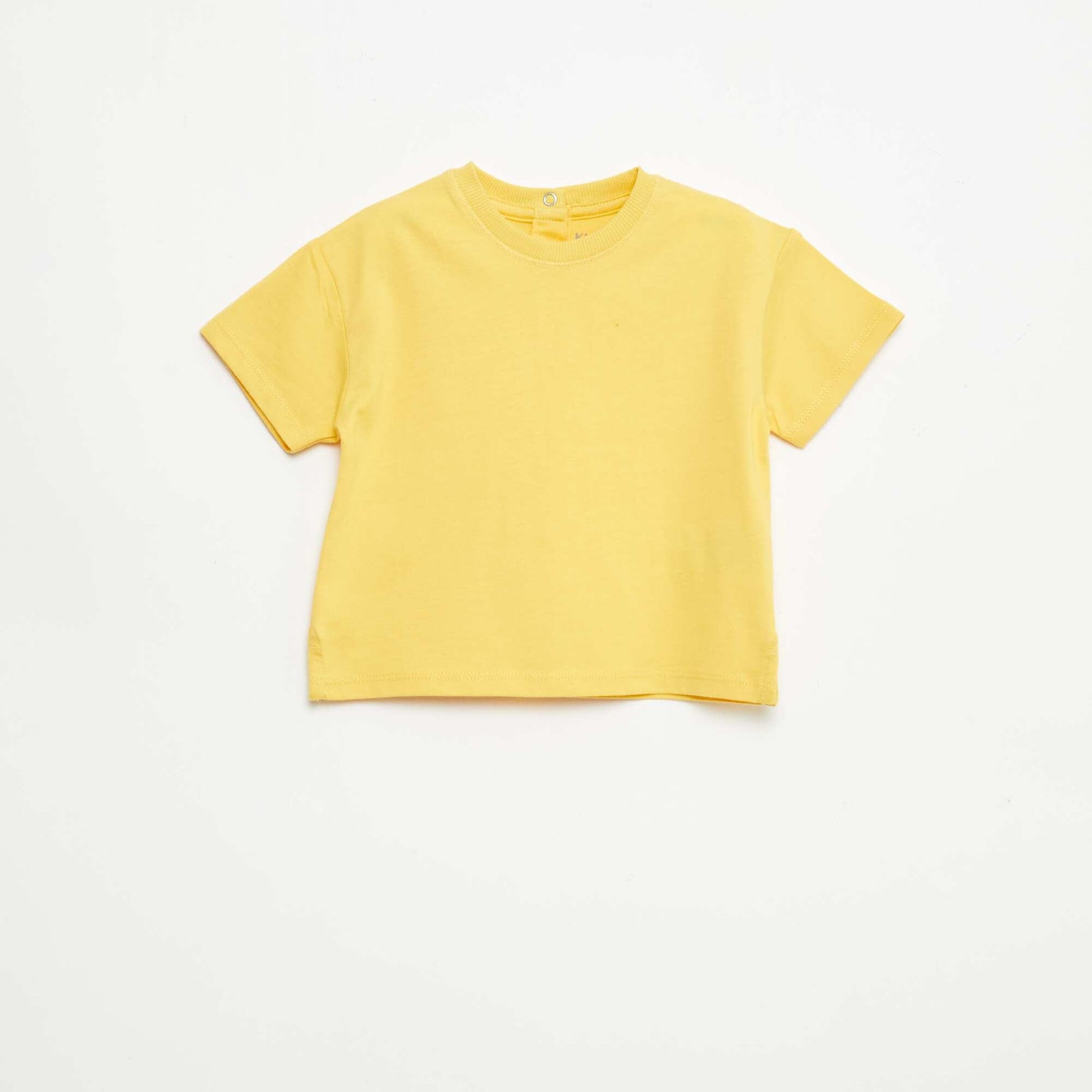 Sleeveless Plain T-shirt YELLOW