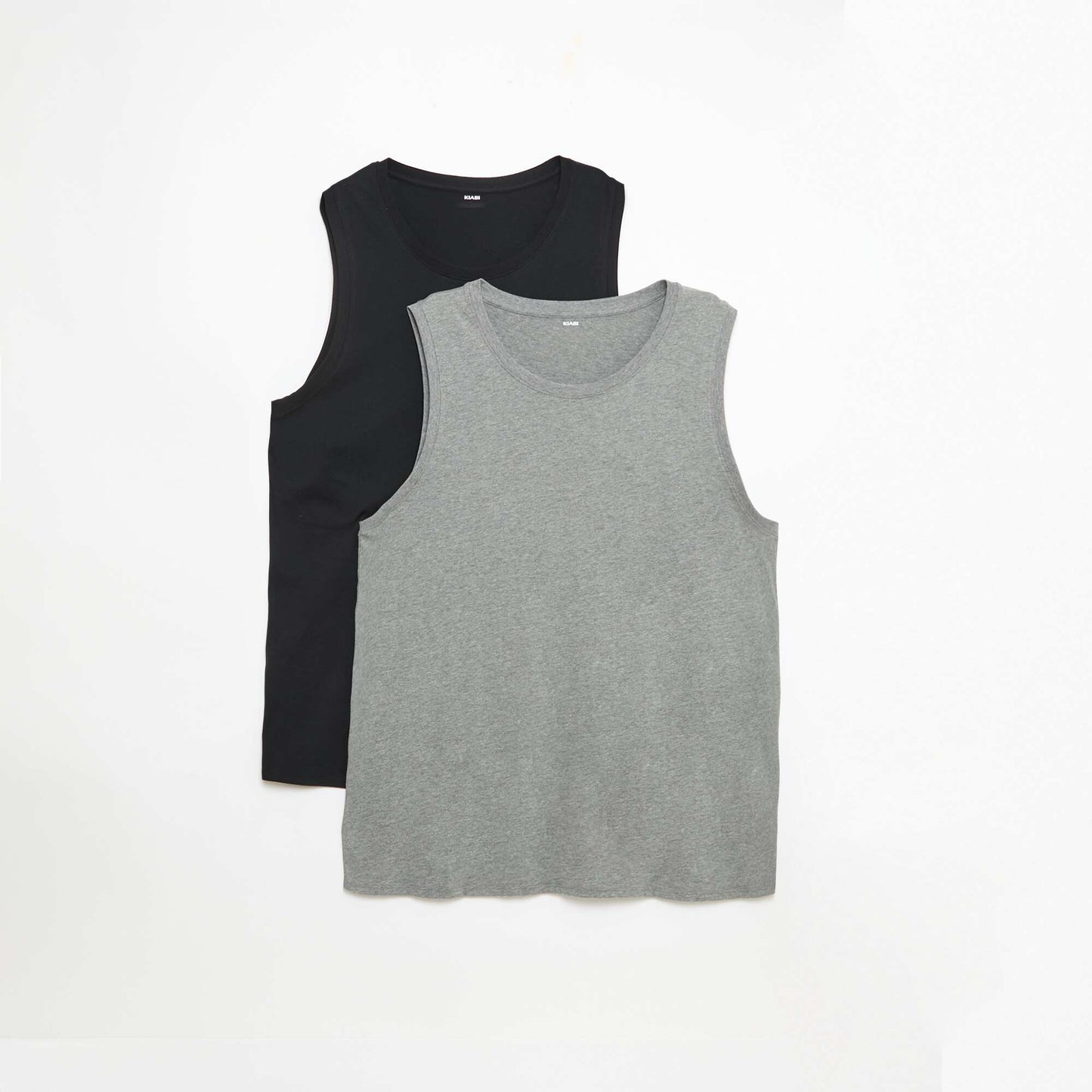 Jersey Knit Tank Top Set - 2 Pack GREY