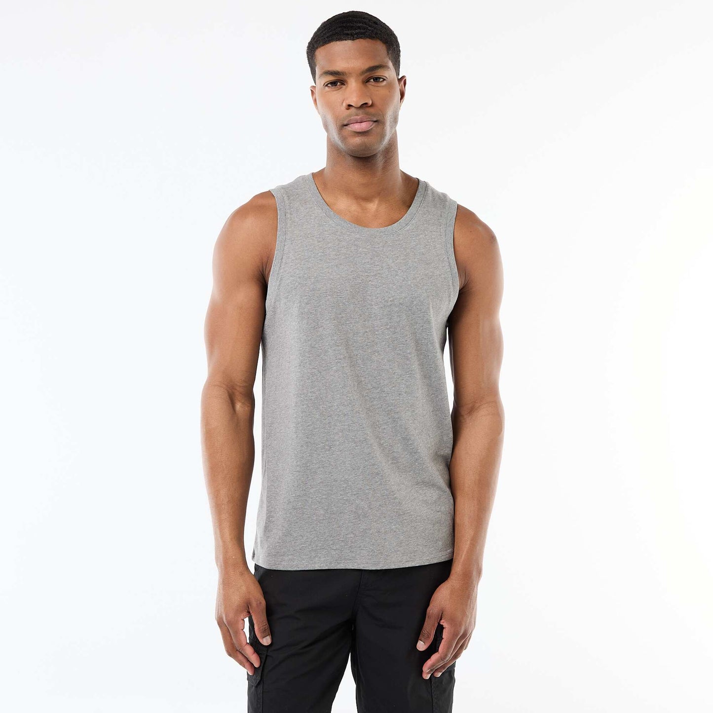Jersey Knit Tank Top Set - 2 Pack GREY