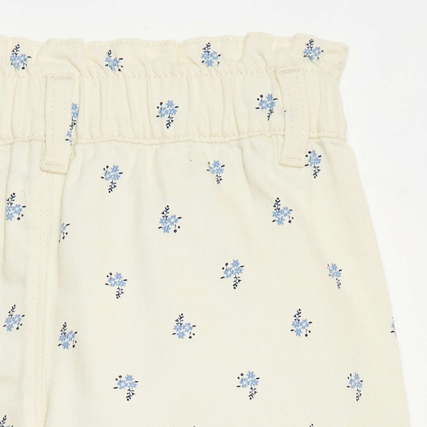 All-Over Print Cotton Shorts BEIGE