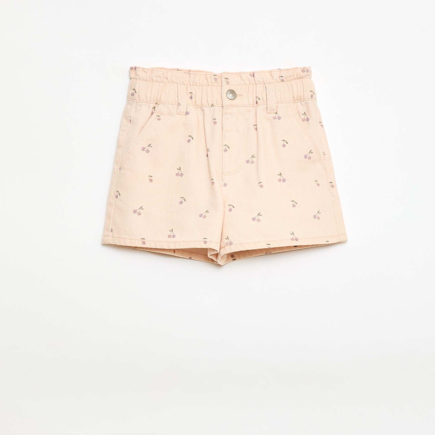 All-Over Print Cotton Shorts PINK
