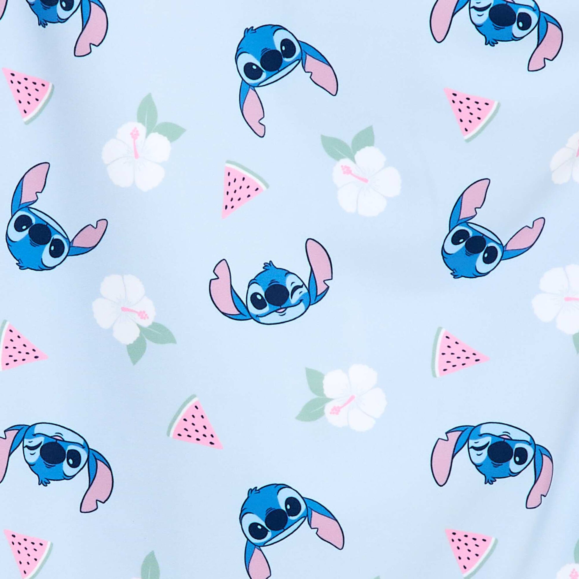 Disney 'Stitch & Angel' Printed Swimsuit - 1 Piece BLUE