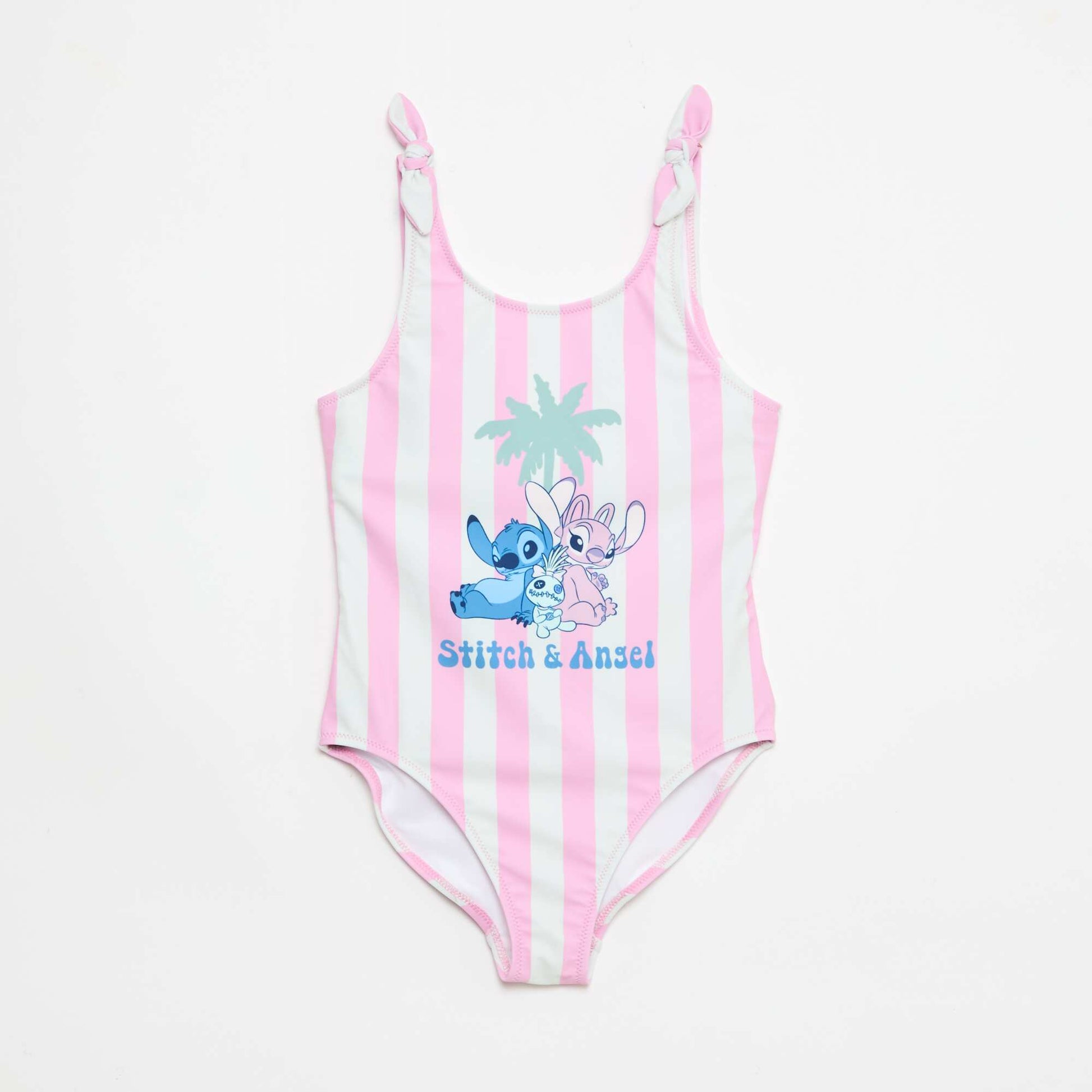 Stitch Print Swimsuit - 1-Piece - Disney PINK