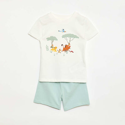Disney\'s The Lion King 2-Piece T-Shirt and Shorts Set WHITE