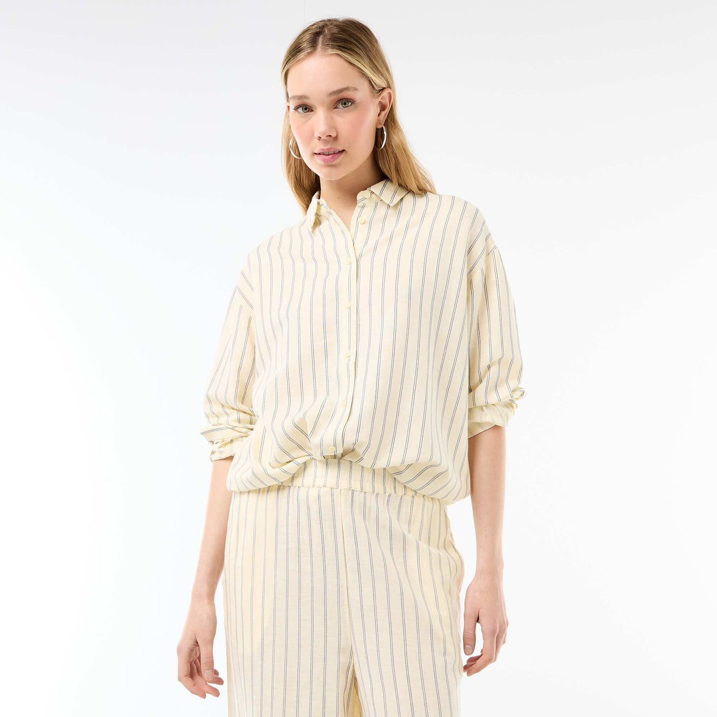 Blended Linen Shirt YELLOW