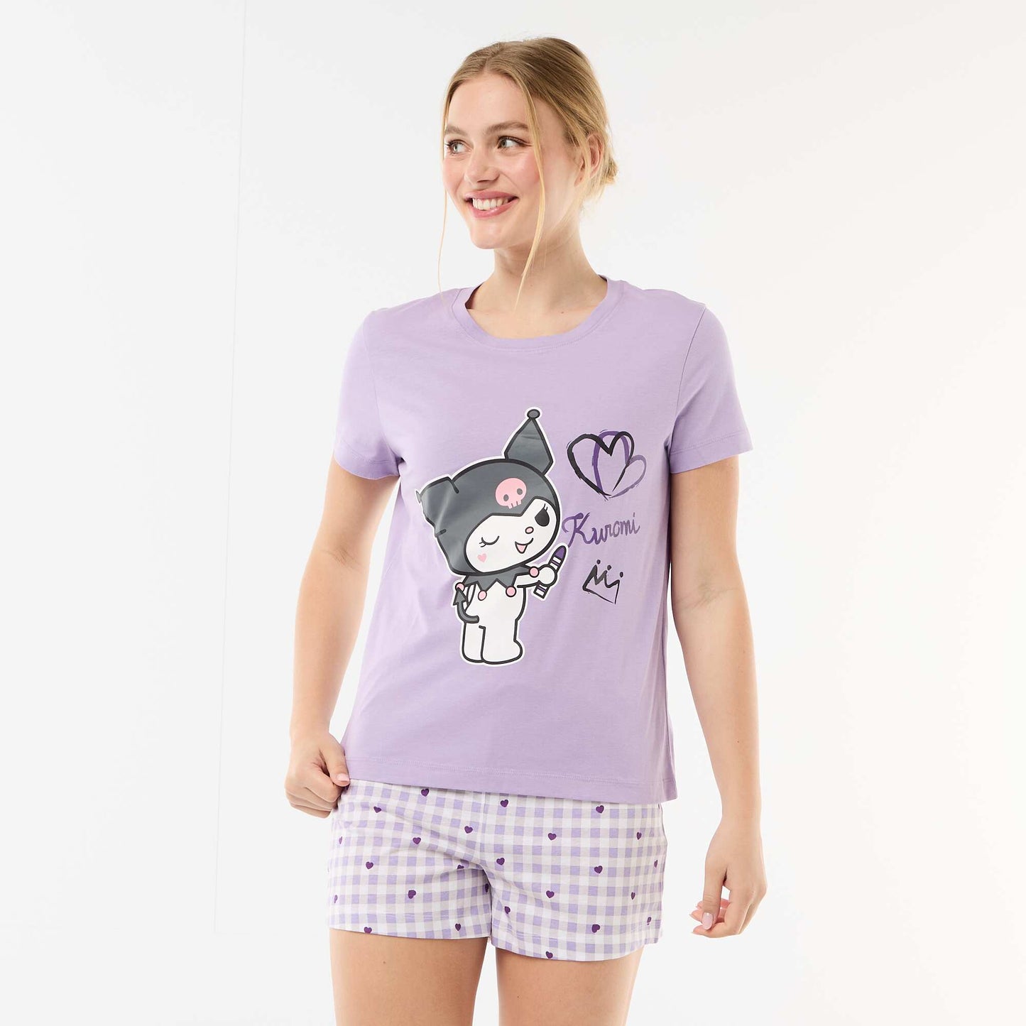'Kuromi' short pyjamas - 2-piece set PURPLE