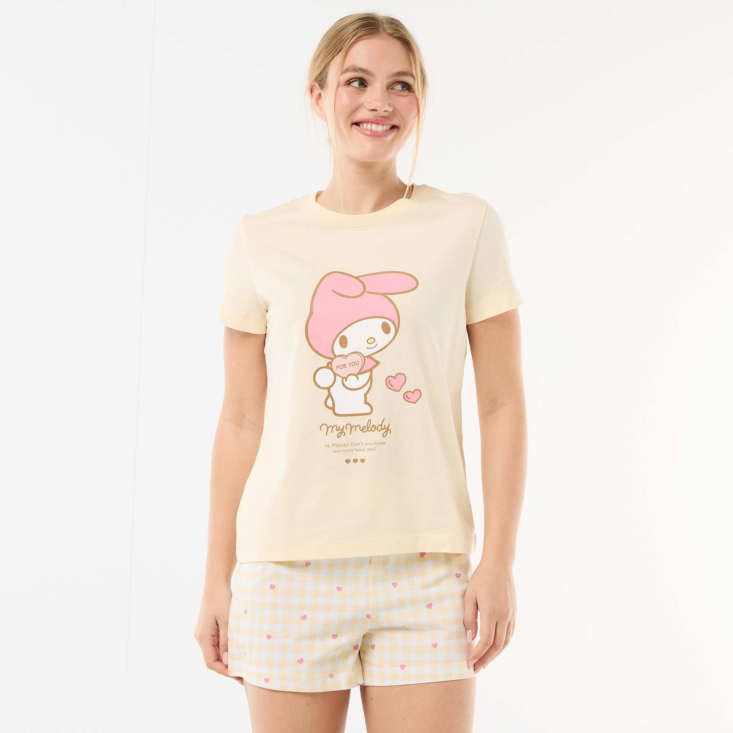 'My Melody' Short Pajama Set - 2 Pieces YELLOW