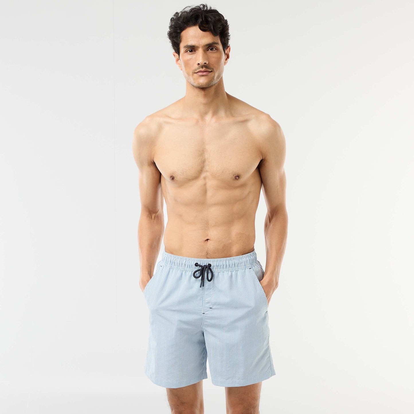 Striped Swim Shorts BLUE