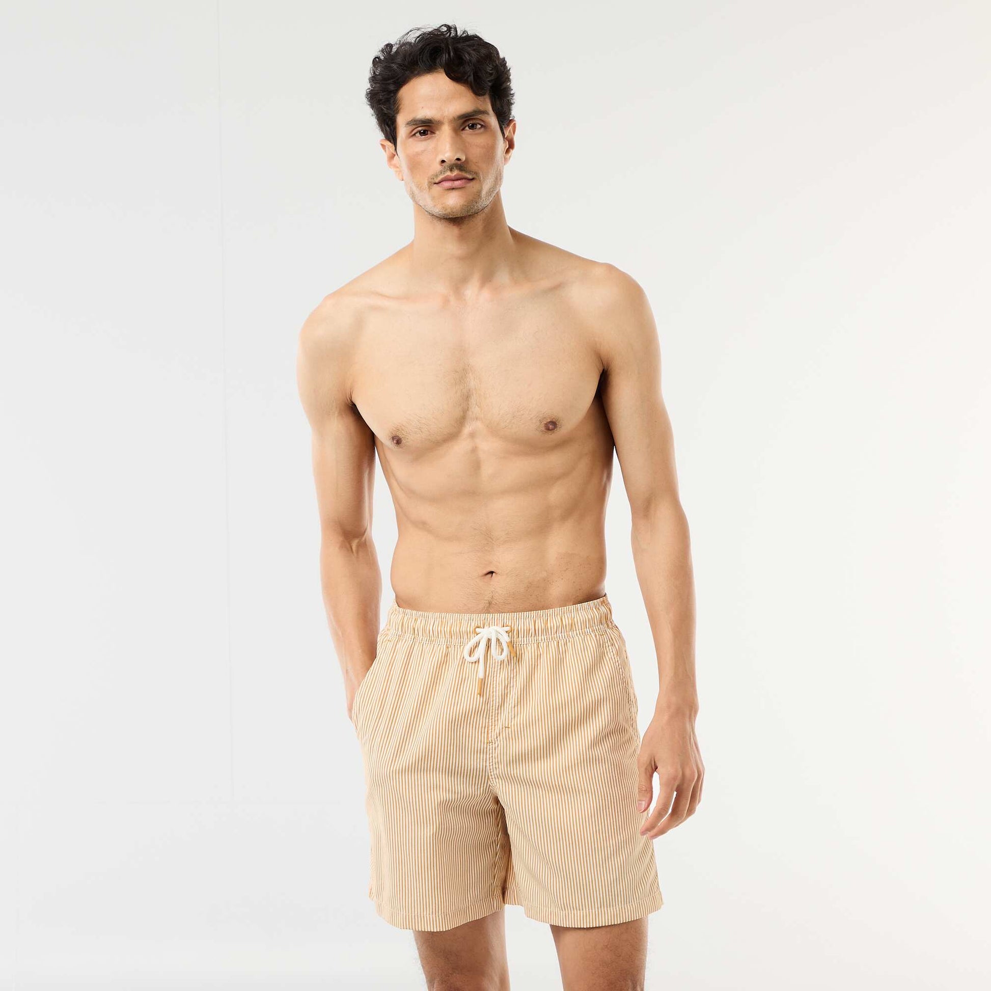Striped Swim Shorts YELLOW