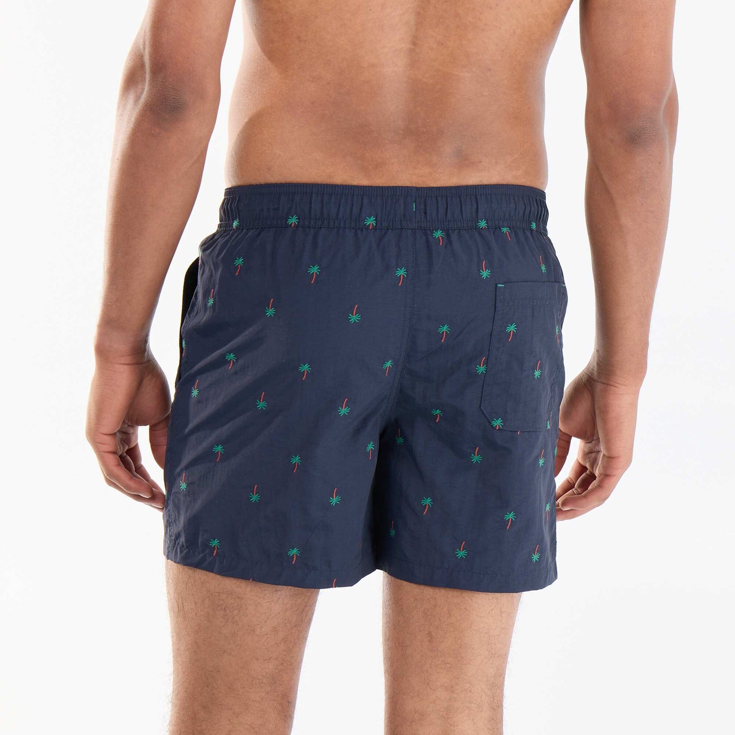 Patterned swim shorts BLUE
