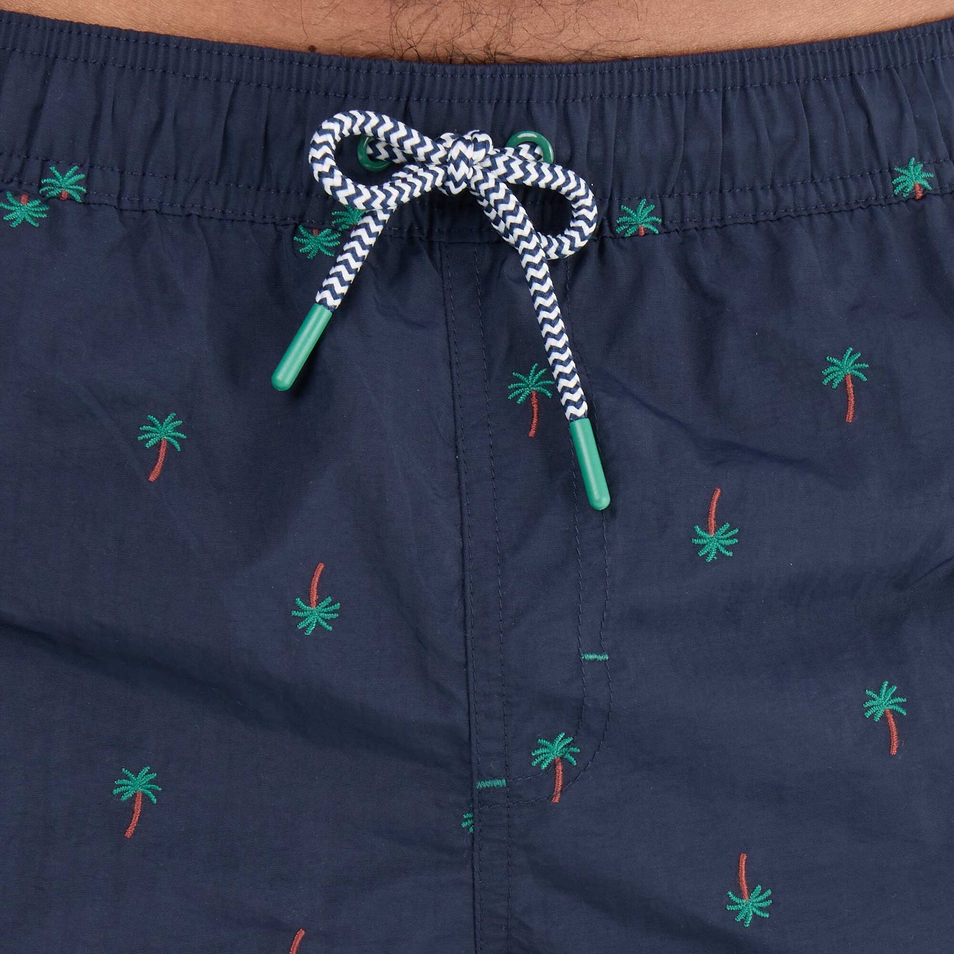 Patterned swim shorts BLUE