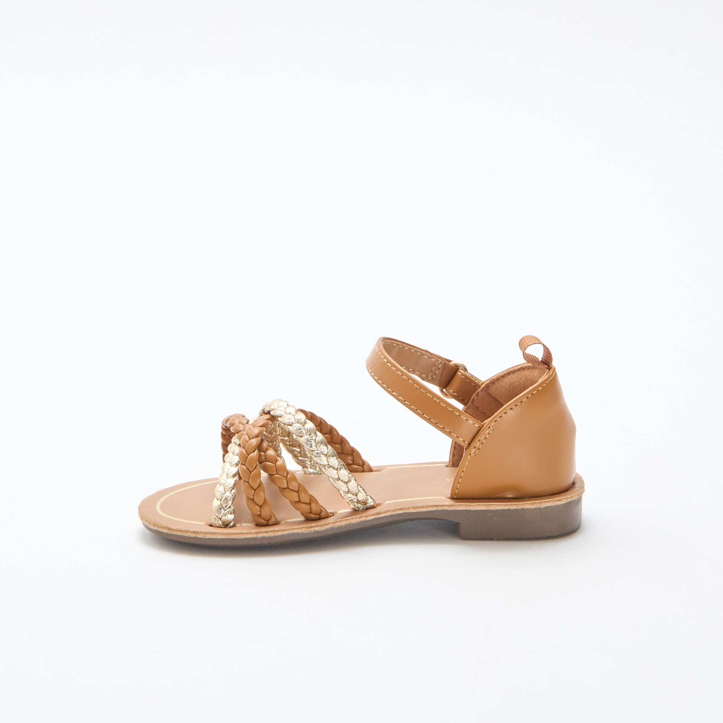 Braided Multi-Strap Sandals BROWN