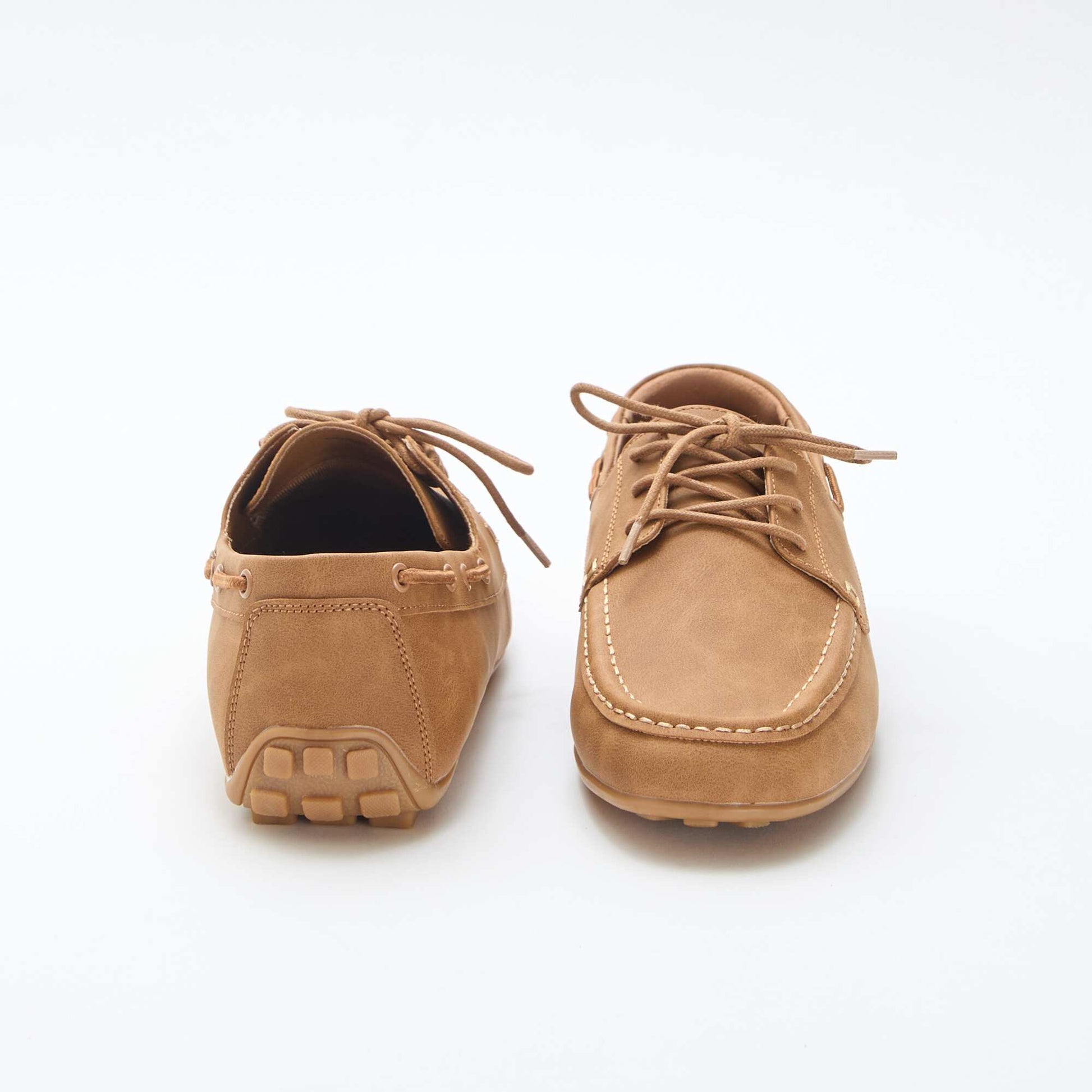 Solid Boat Shoe Loafers BROWN
