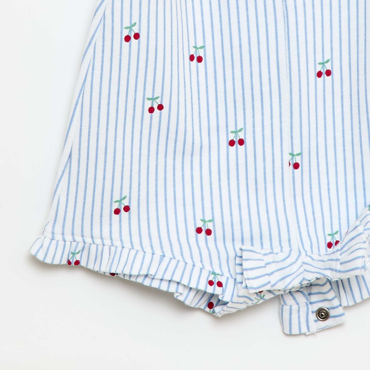 2-Piece T-shirt + Playsuit Set WHITE