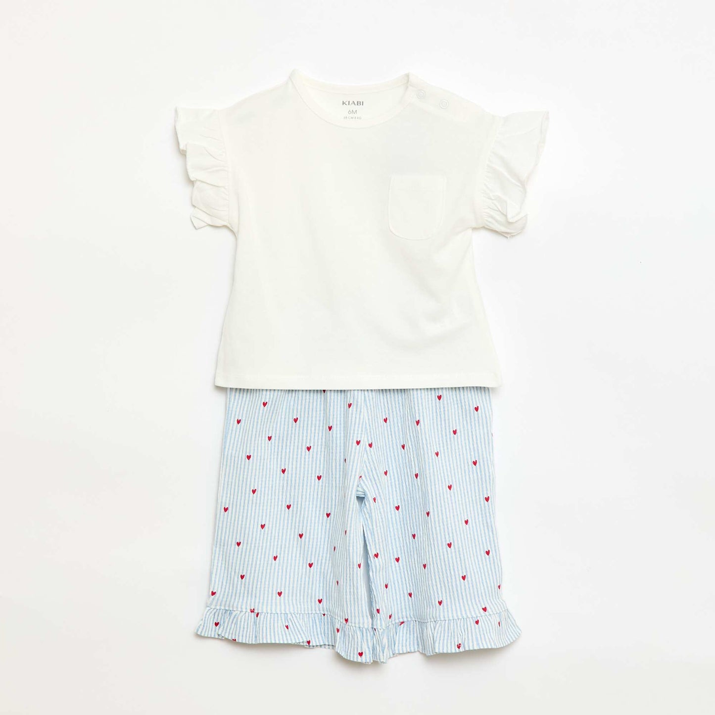 T-shirt + Pants Set - 2 Pockets BLUE