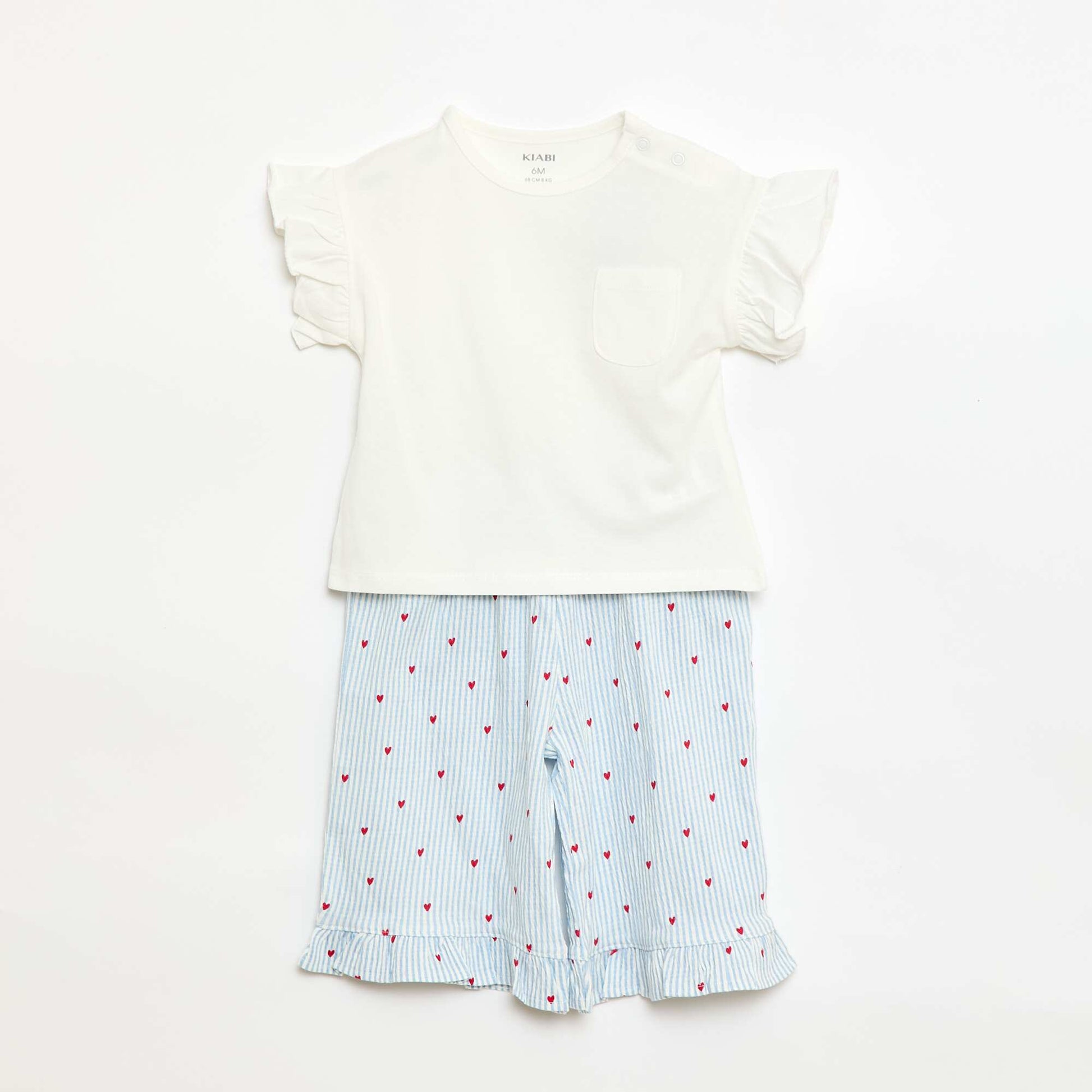 T-shirt + Pants Set - 2 Pockets BLUE