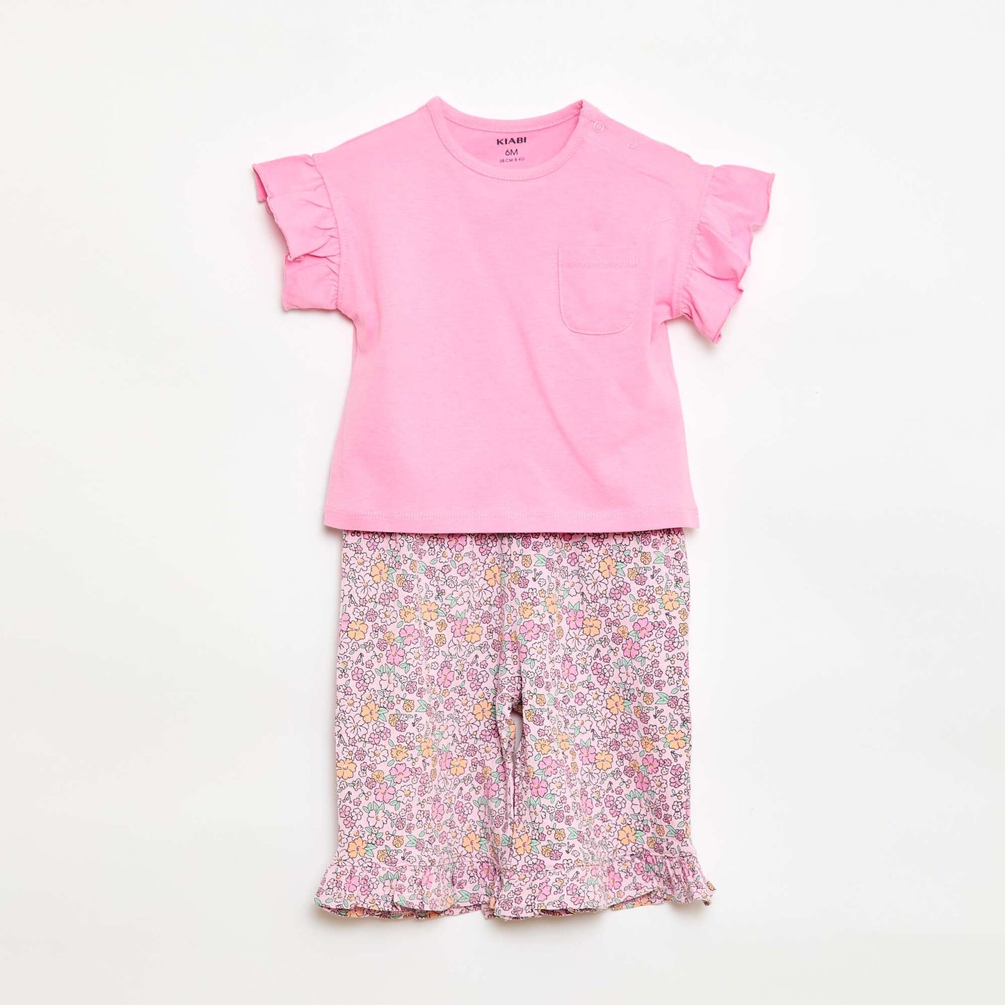T-shirt + Pants Set - 2 Pockets PINK