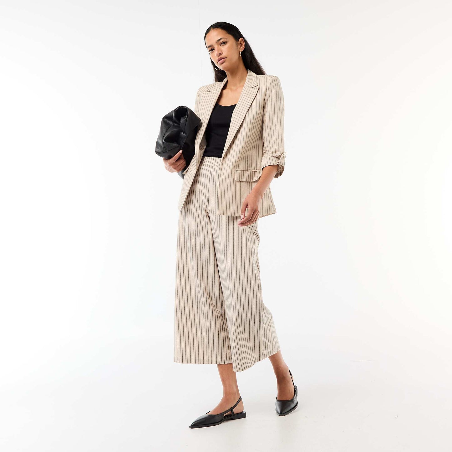 Longline Blazer Jacket BEIGE