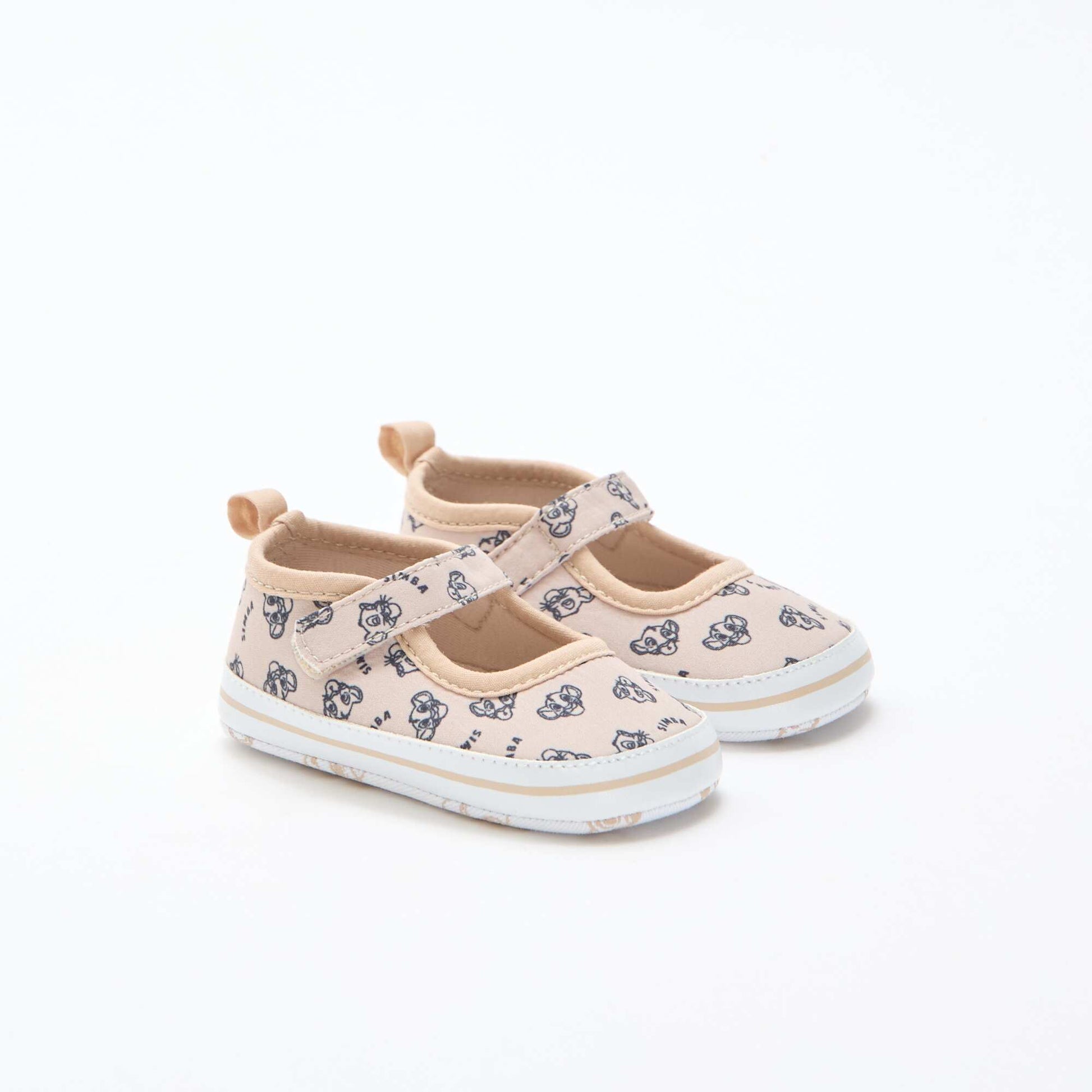 Disney Hook-and-Loop Ballet Flats BEIGE