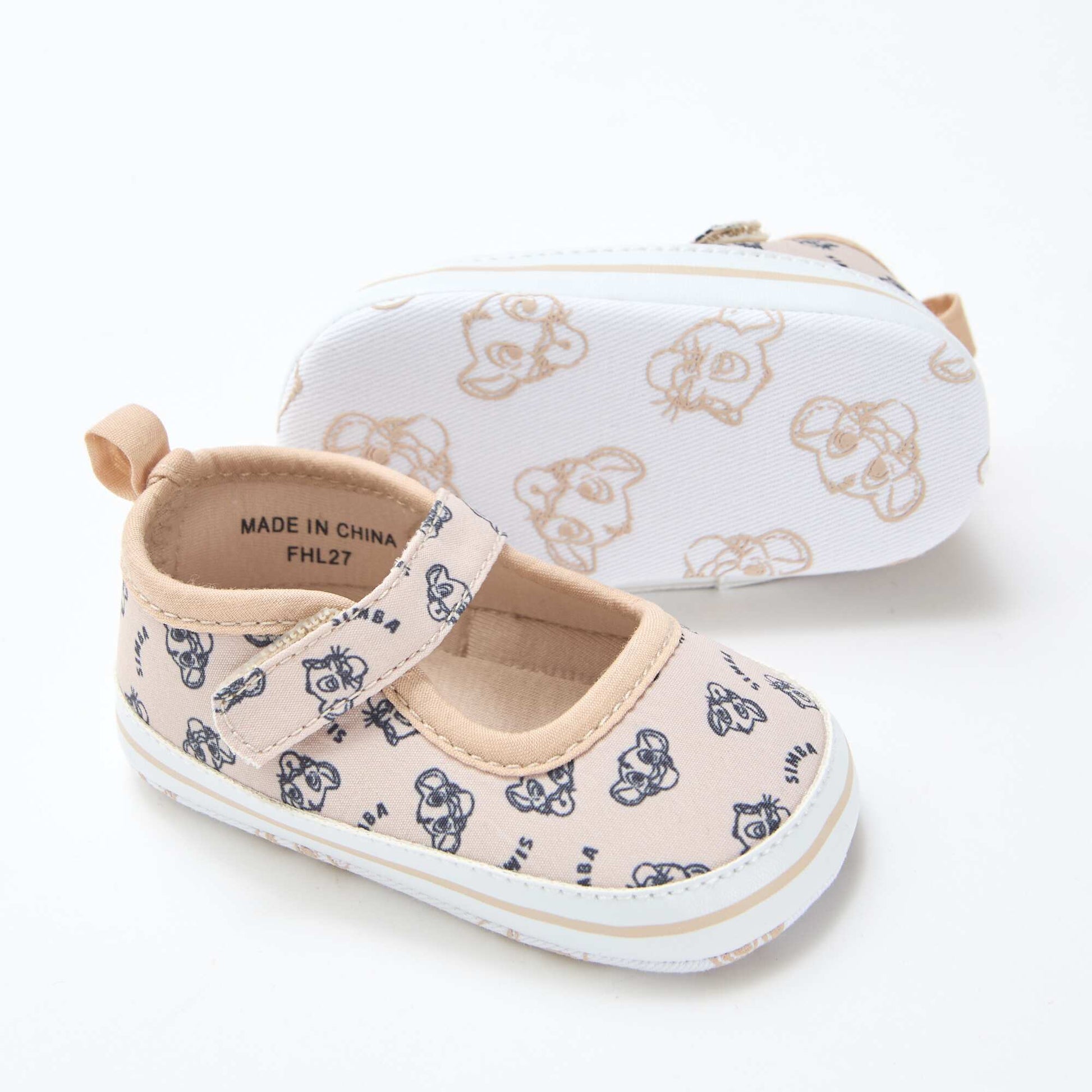 Disney Hook-and-Loop Ballet Flats BEIGE