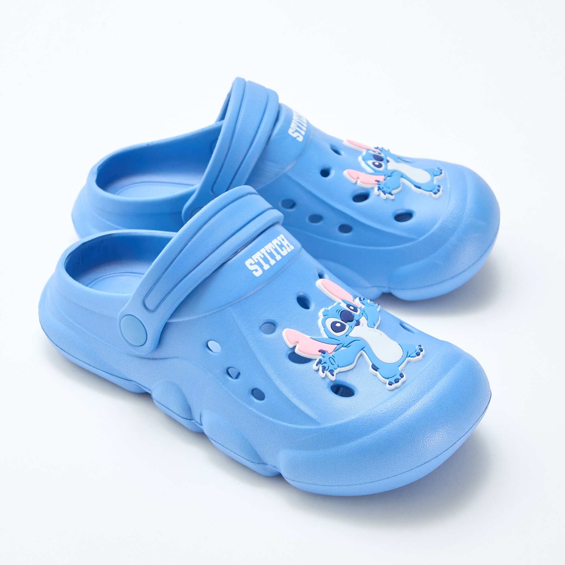 Animated 'Disney' 'Stitch' plain mules BLUE