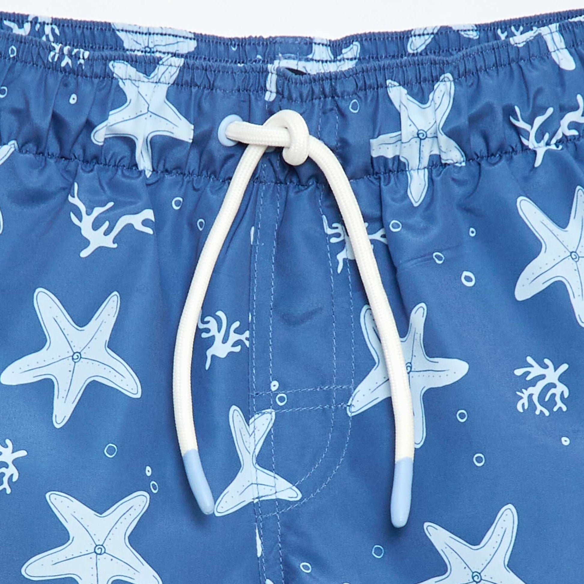 All-Over 'Sea' Print Swim Bermuda Shorts BLUE