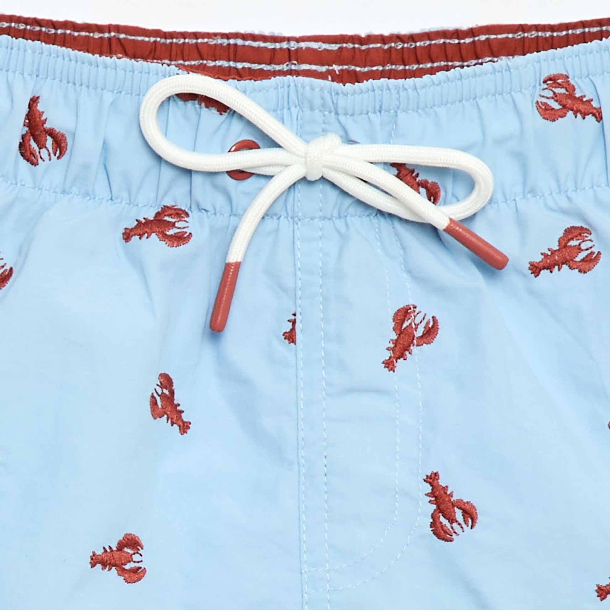 Tropical All-Over Print Swim Bermuda Shorts BLUE