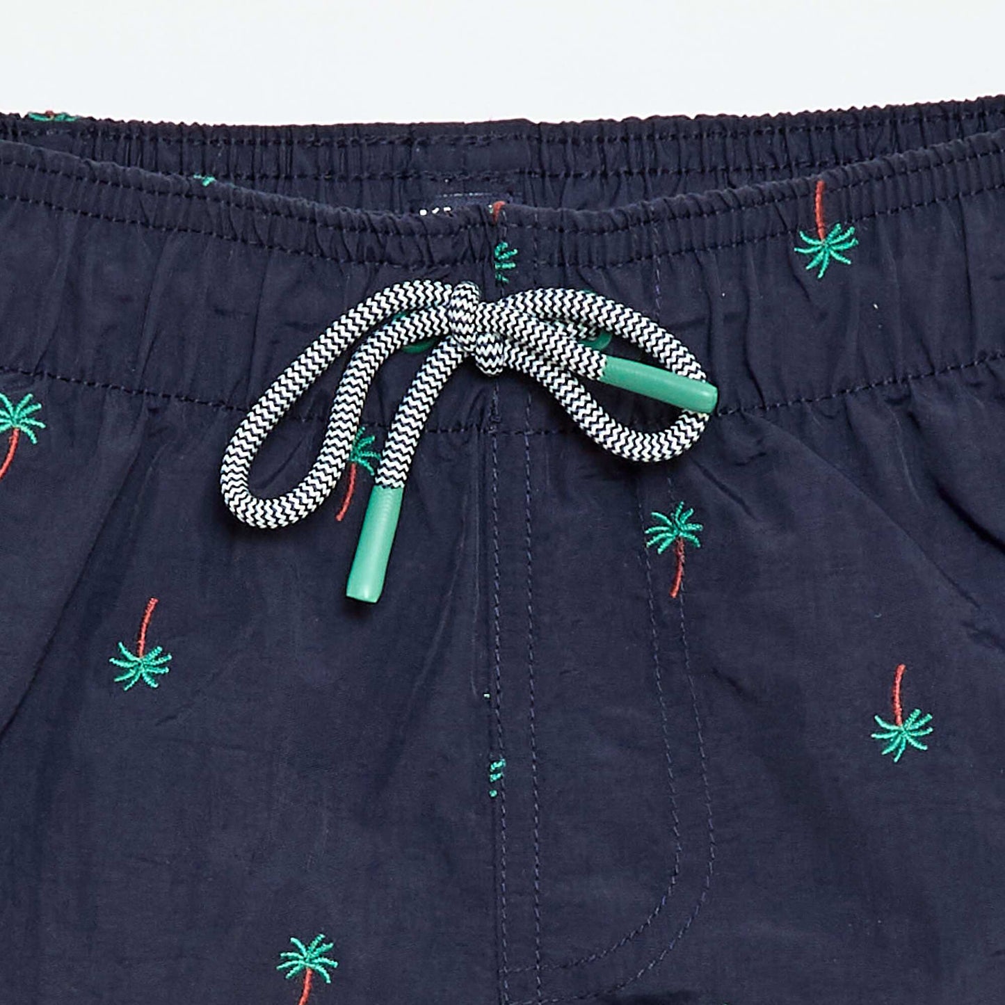 Tropical All-Over Print Swim Bermuda Shorts BLUE