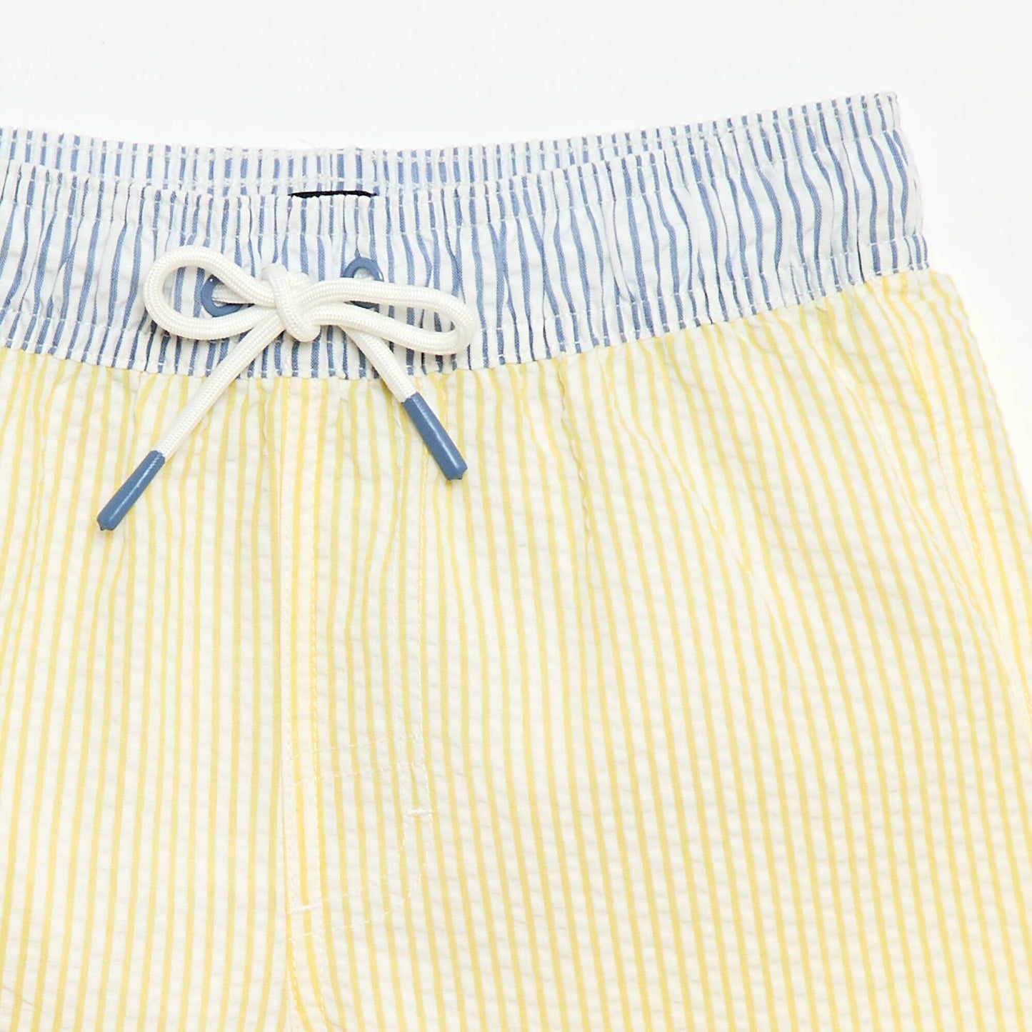 Striped Swim Shorts with Drawstrings YELLOW