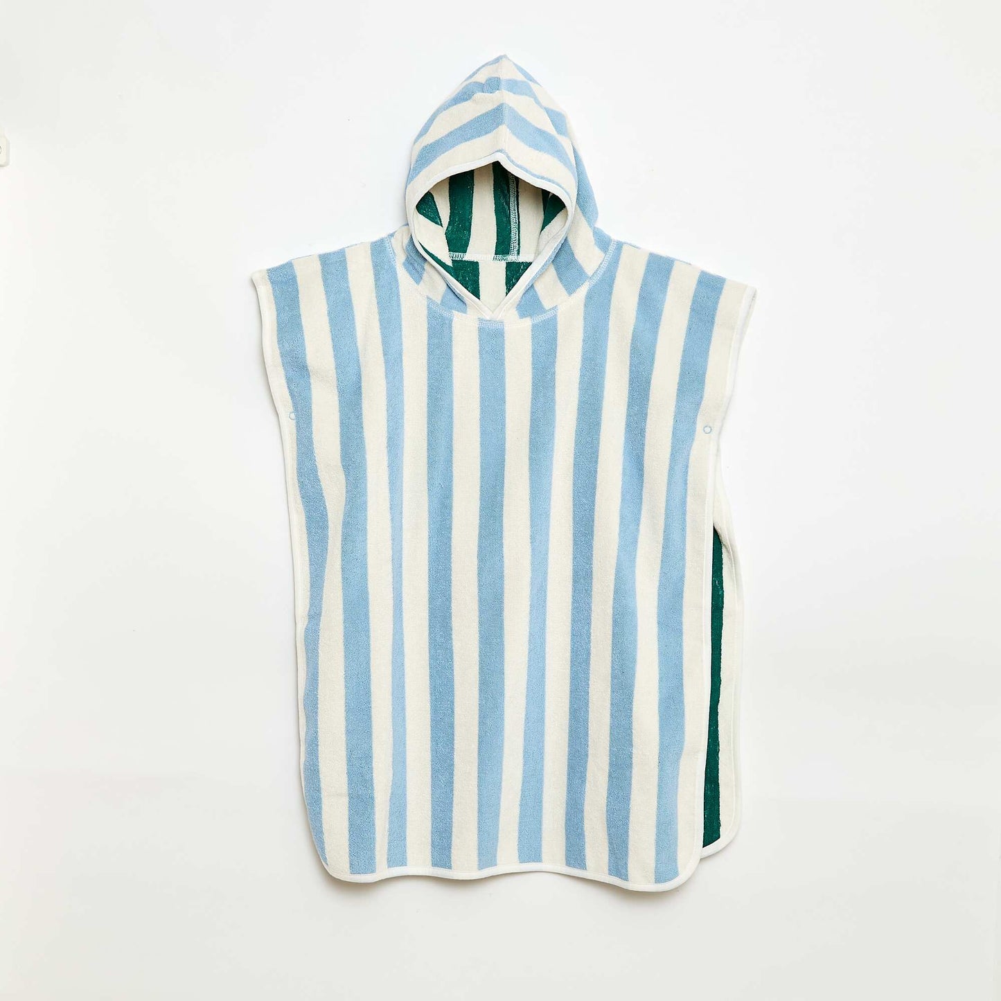 Reversible Terry Bath Poncho BLUE