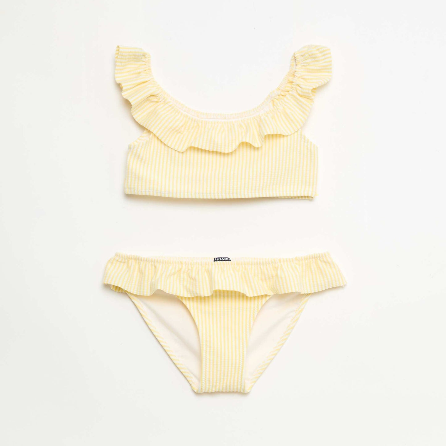 Top and Bottom Swimsuit Set - 2 Piece YELLOW