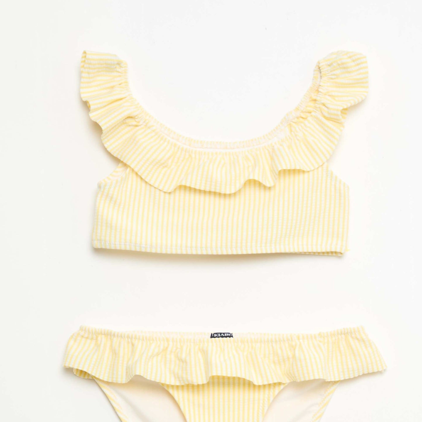 Top and Bottom Swimsuit Set - 2 Piece YELLOW