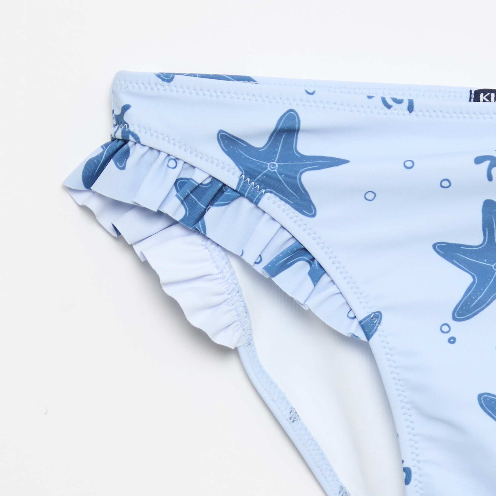 All-Over Print Two-Piece Swimsuit BLUE