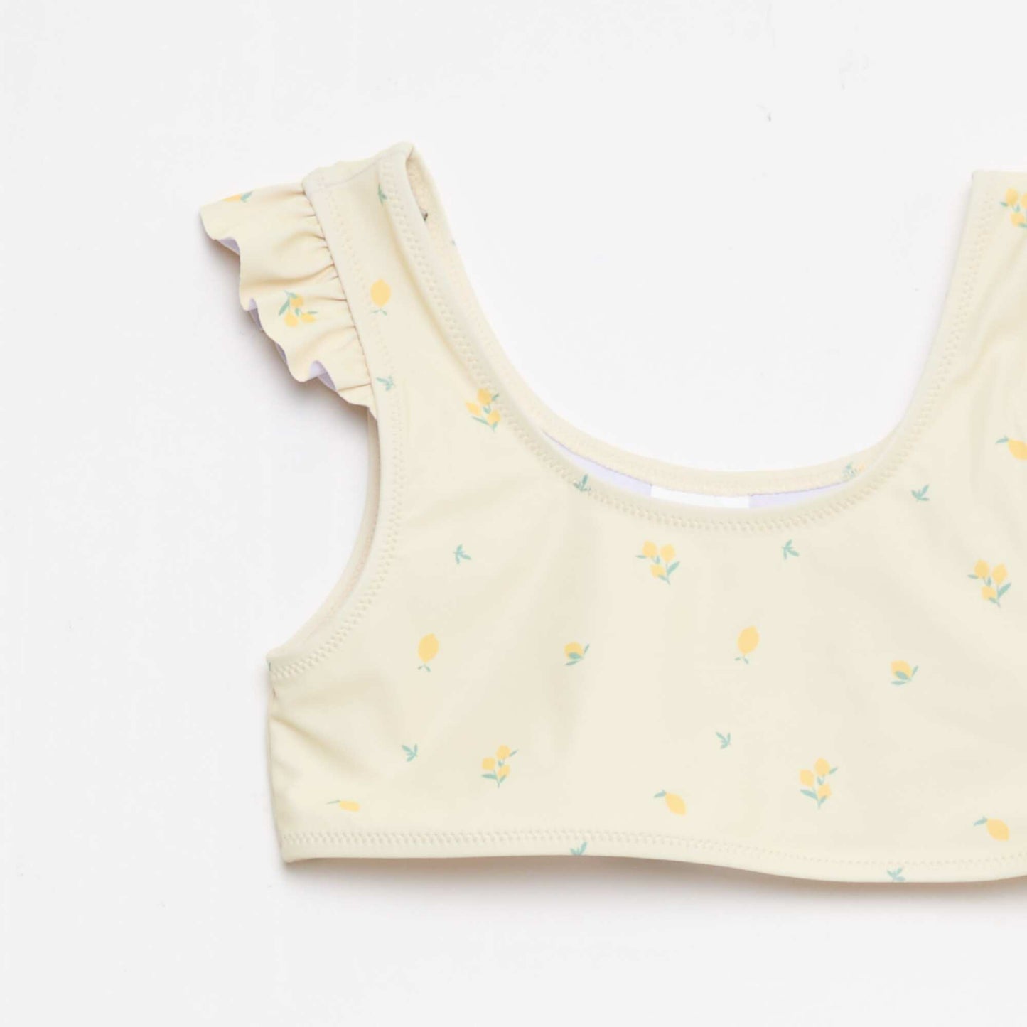 All-Over Print Two-Piece Swimsuit YELLOW