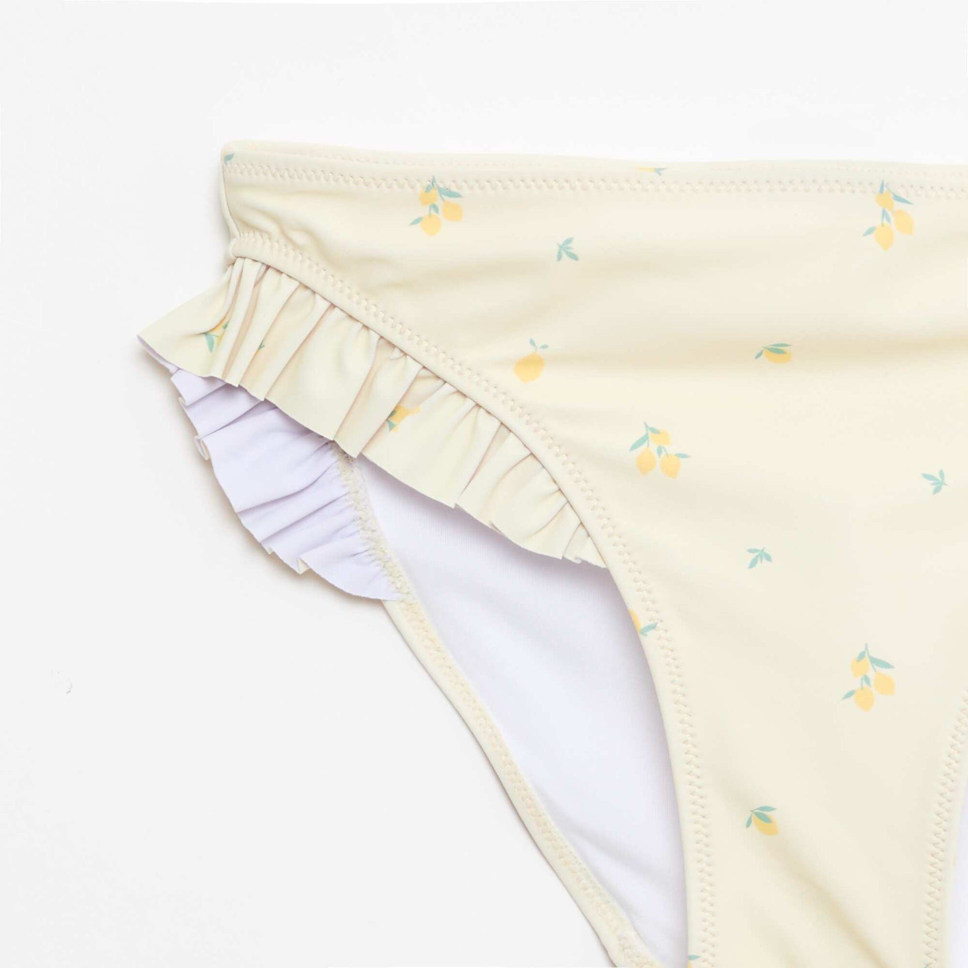 All-Over Print Two-Piece Swimsuit YELLOW